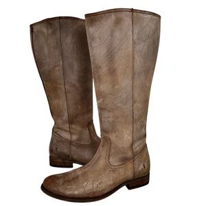 Frye Melissa Inside Zip Tall Boot Chocolate Brown 3470895 Made in Mexico | 8.5